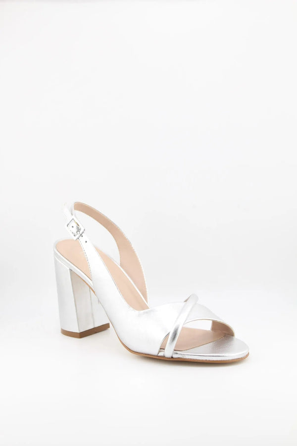 Luz da lua Slingback Block Heel Sandals